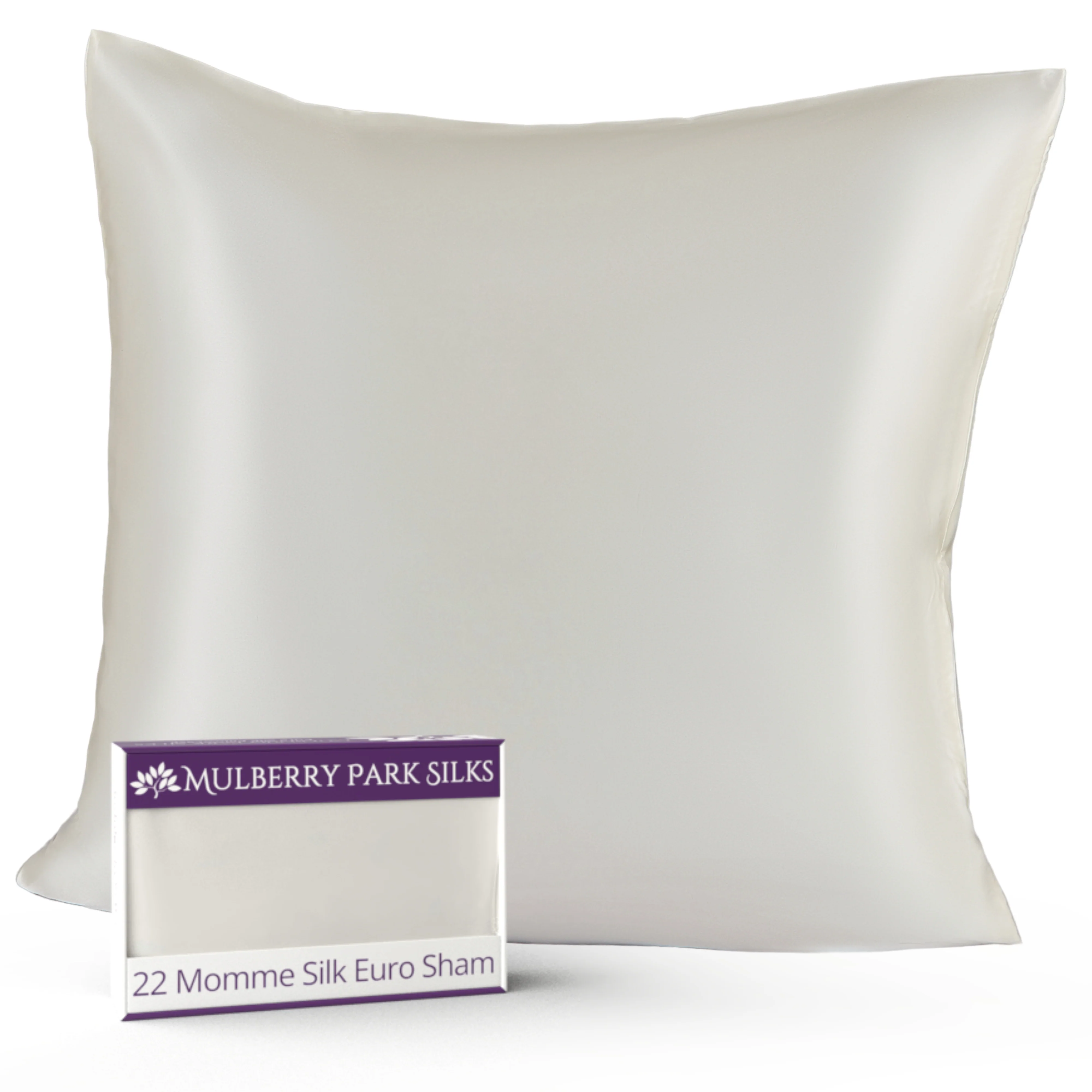 22 Momme Silk Euro Sham - Natural Ivory