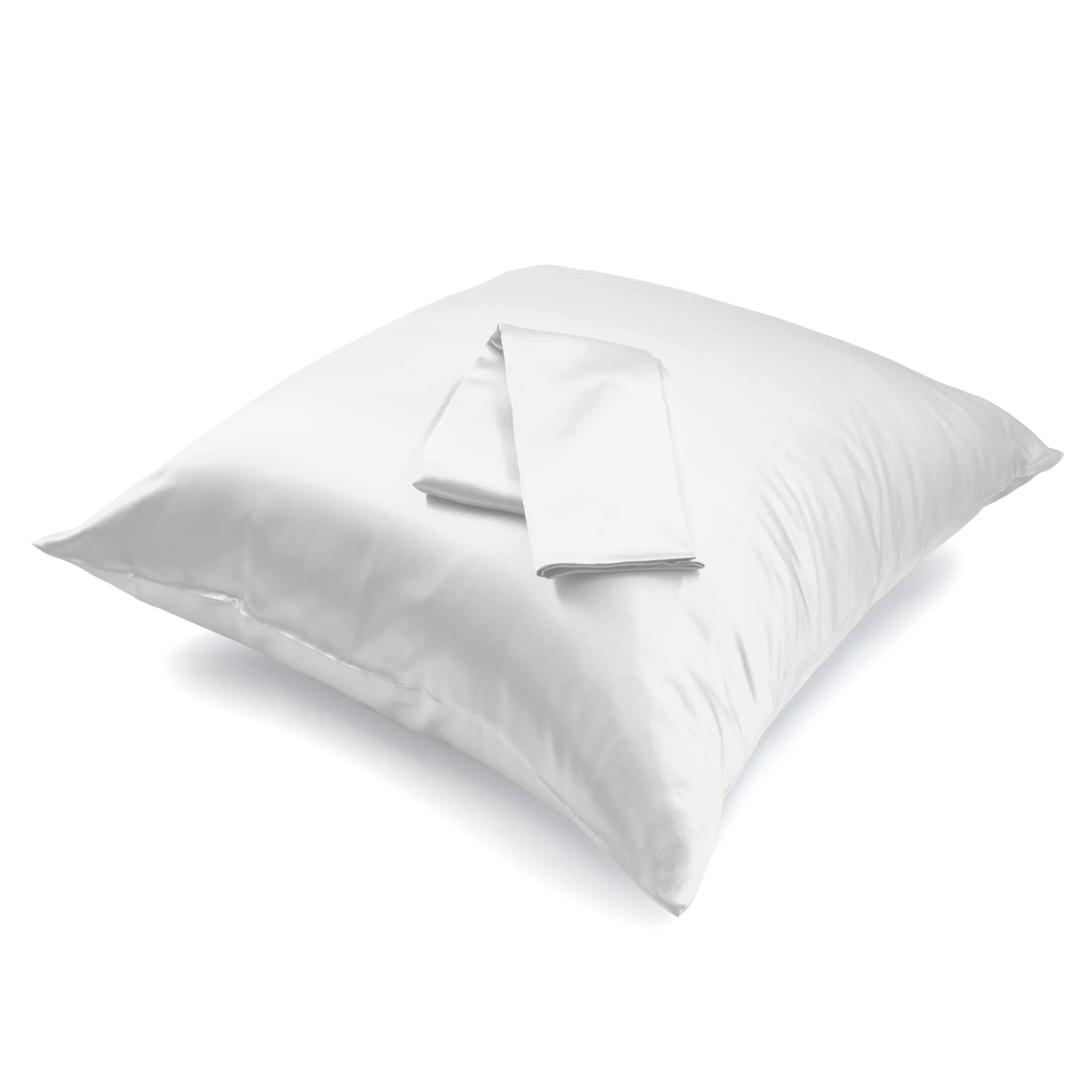 22 Momme Silk Euro Sham - White - Image 9