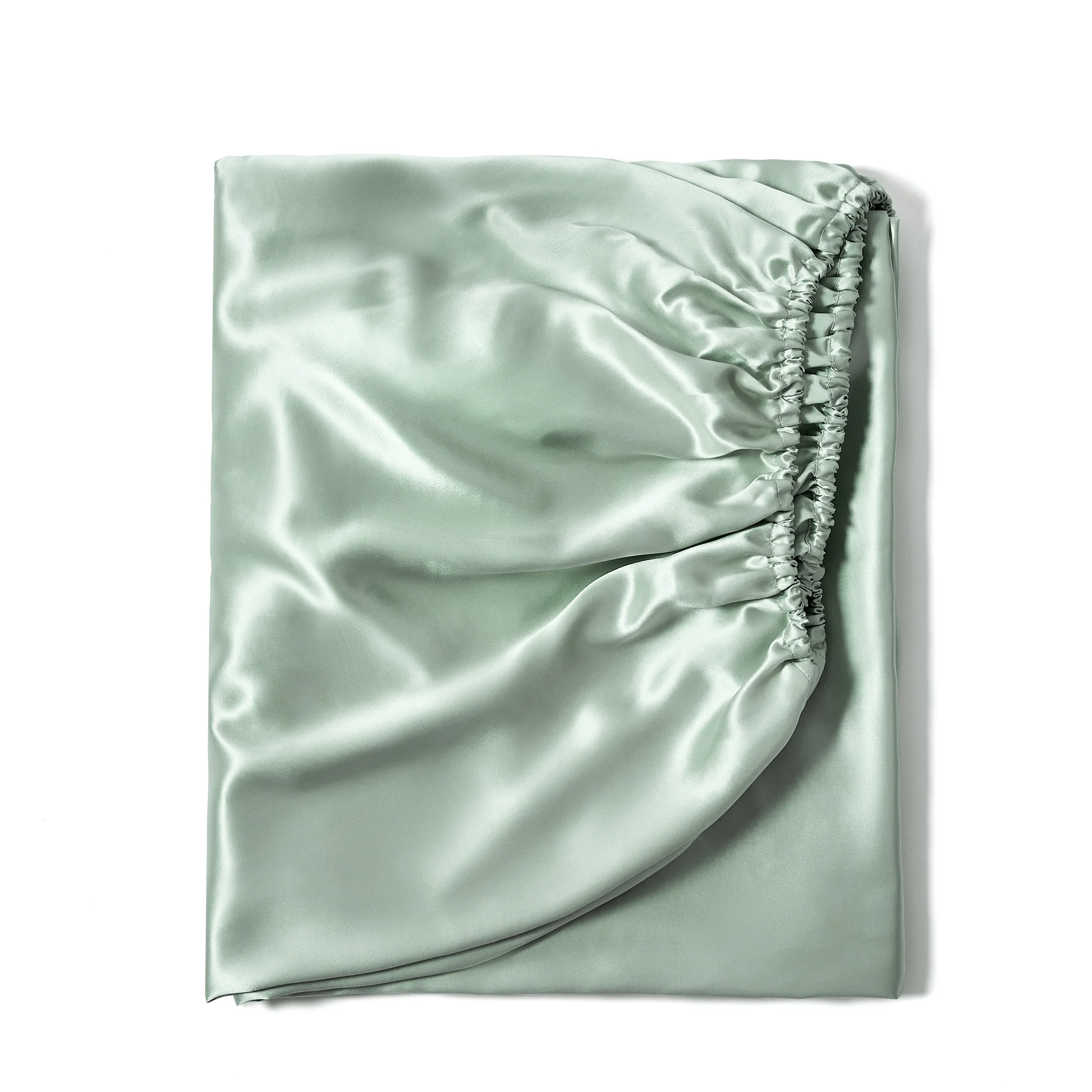 22 Momme Silk Fitted Sheet - Sage - Image 5
