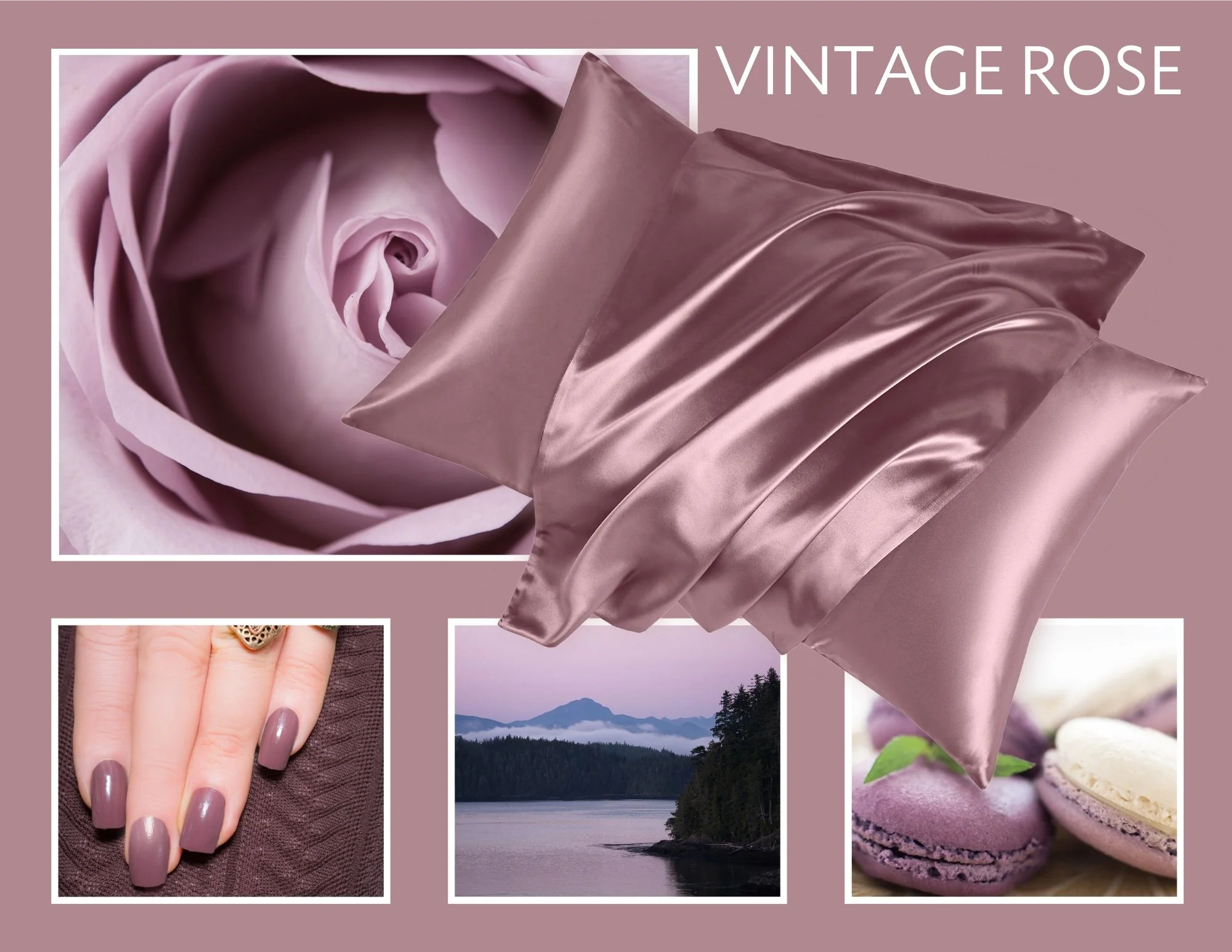 22 Momme Silk Pillowcase - Vintage Rose - Image 8
