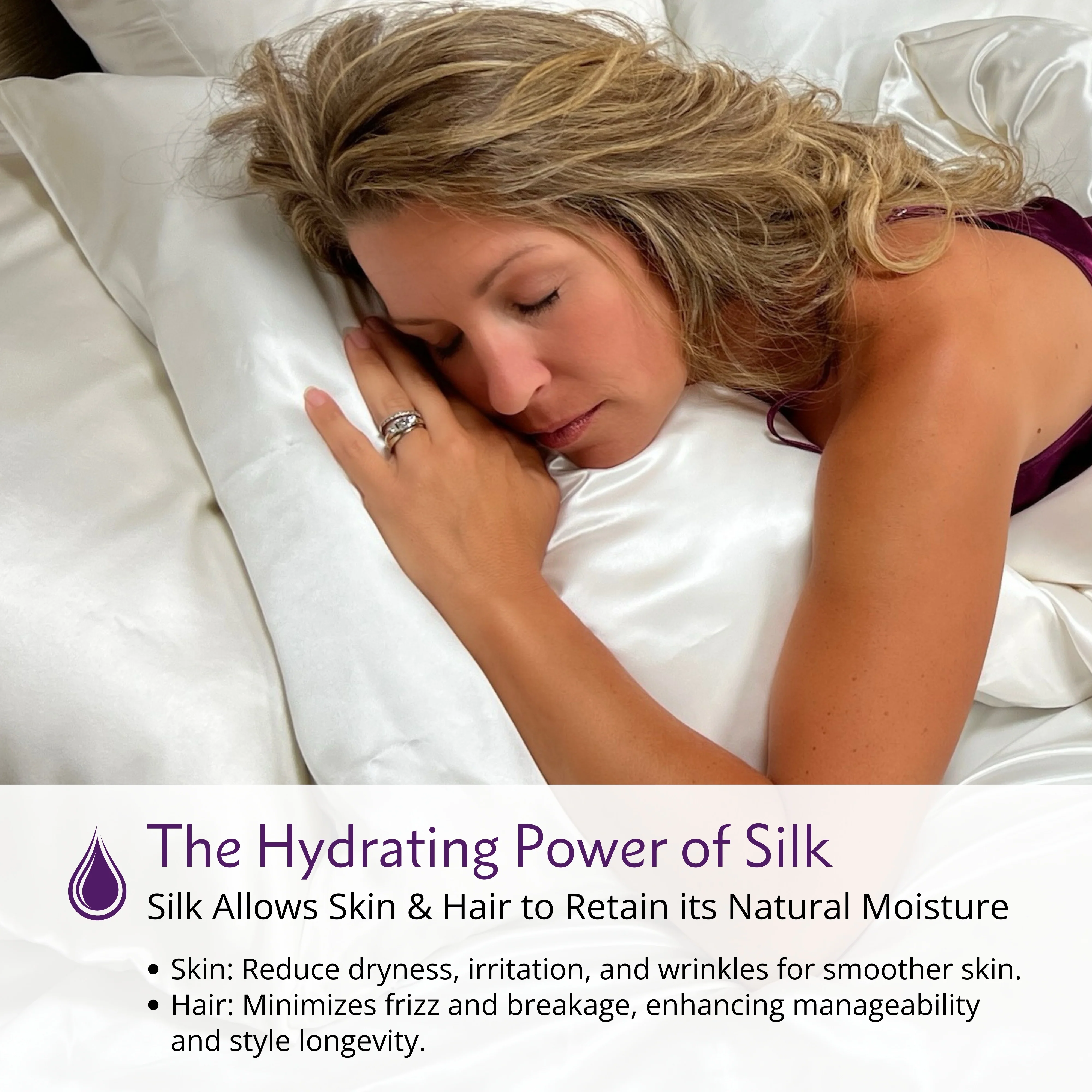 22 Momme Silk Pillowcase - White - Image 5