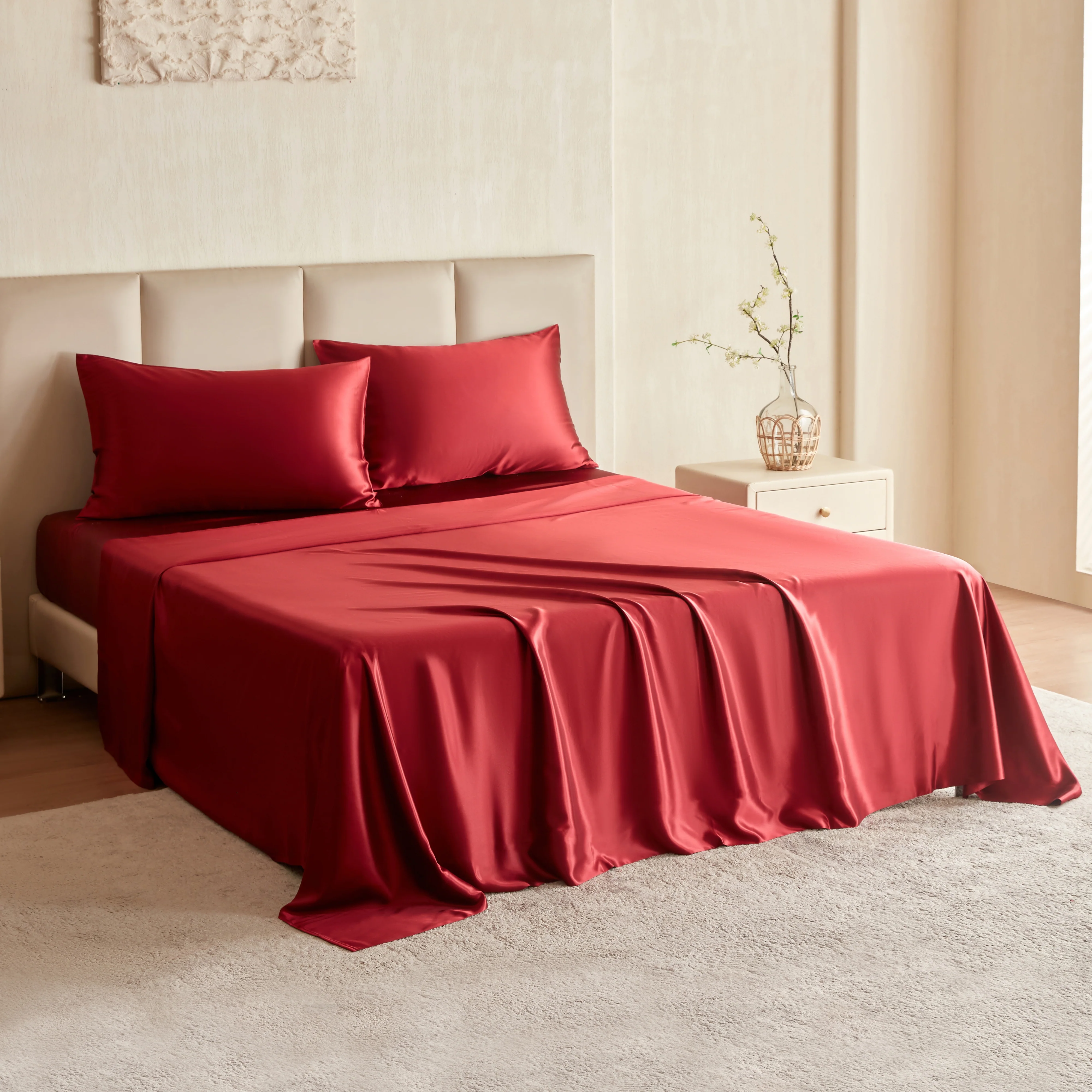 22 Momme Silk Pillowcase - Cabernet - Image 10