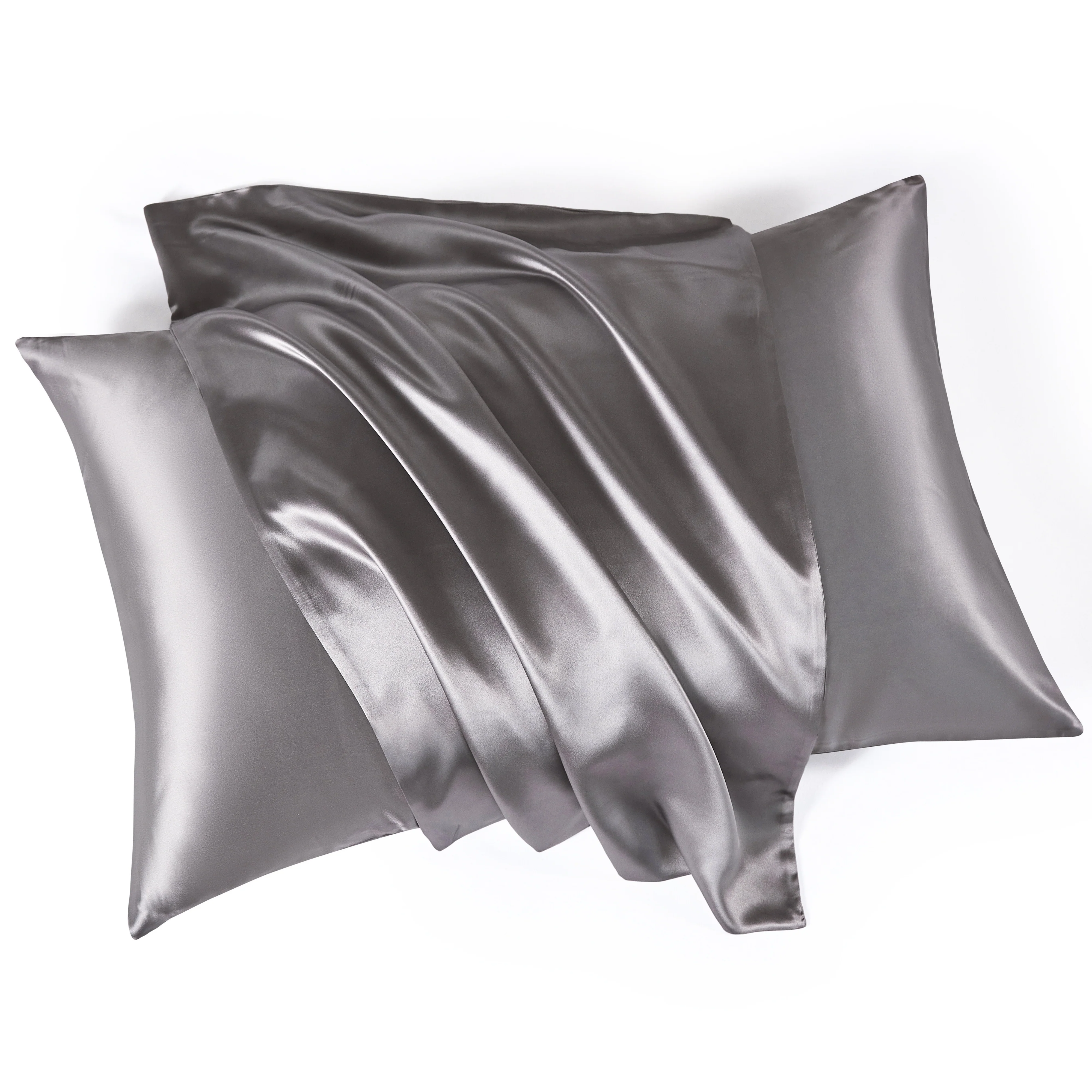 30 Momme Silk Pillowcase - Gunmetal - Image 7