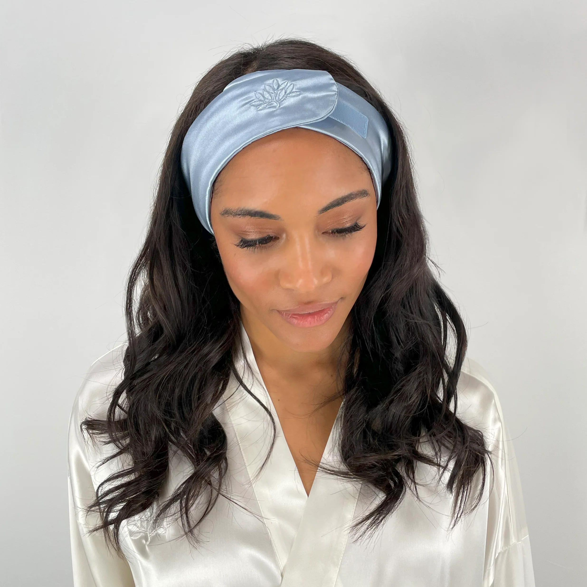 Silk Glam Band - Steel Blue - Image 2