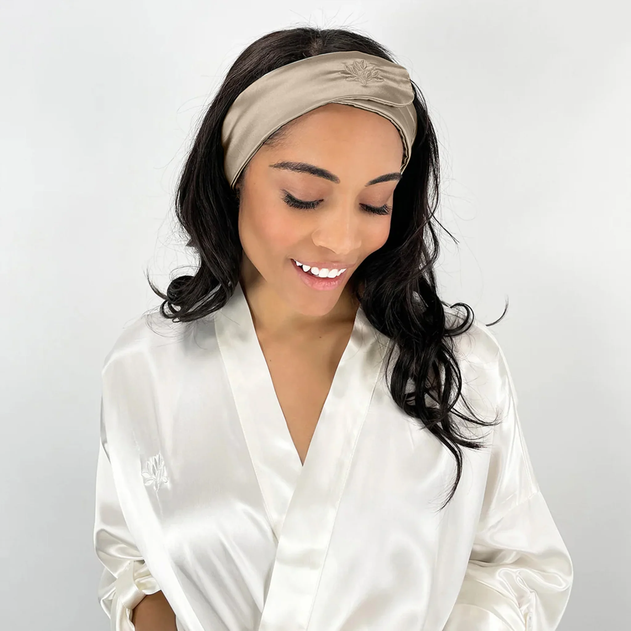 Silk Glam Band - Taupe - Image 3