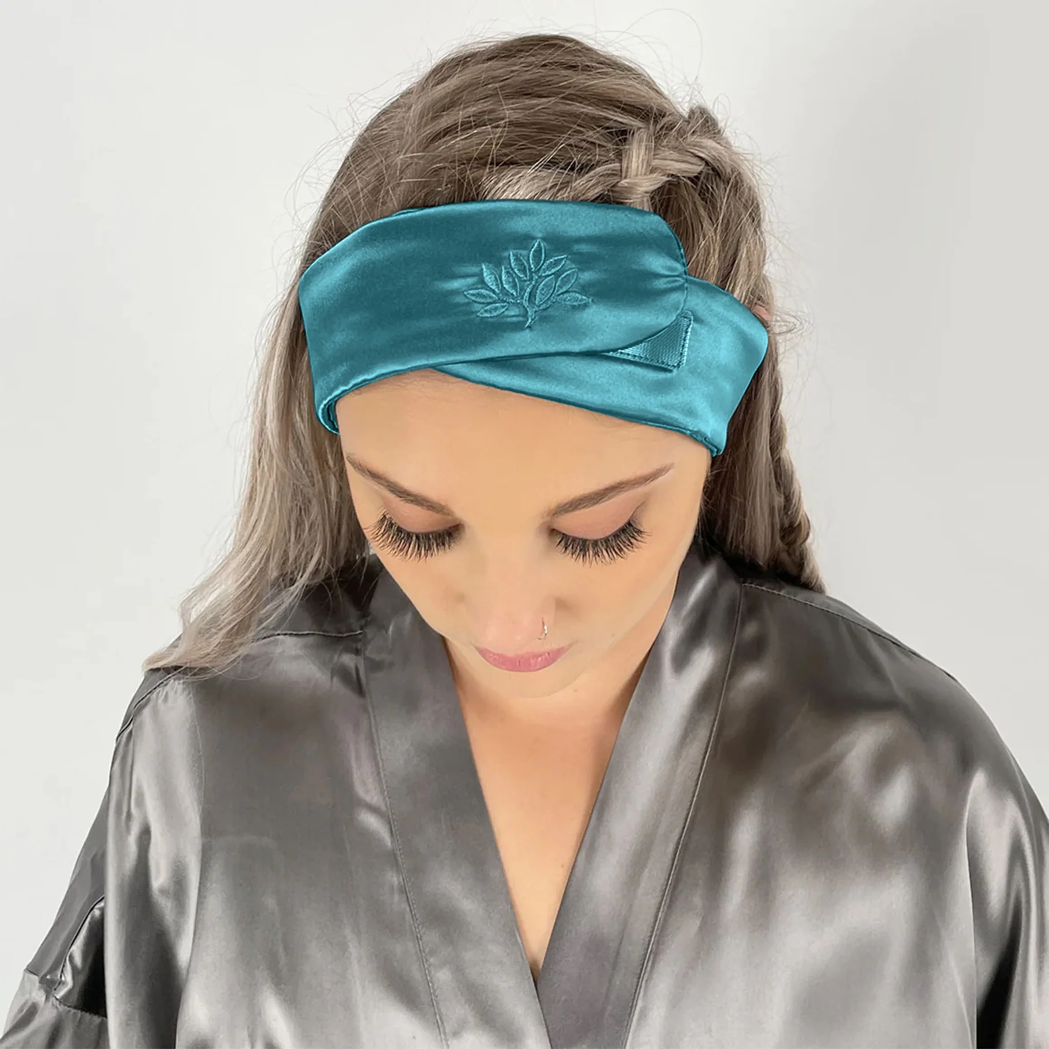Silk Glam Band - Teal - Image 3