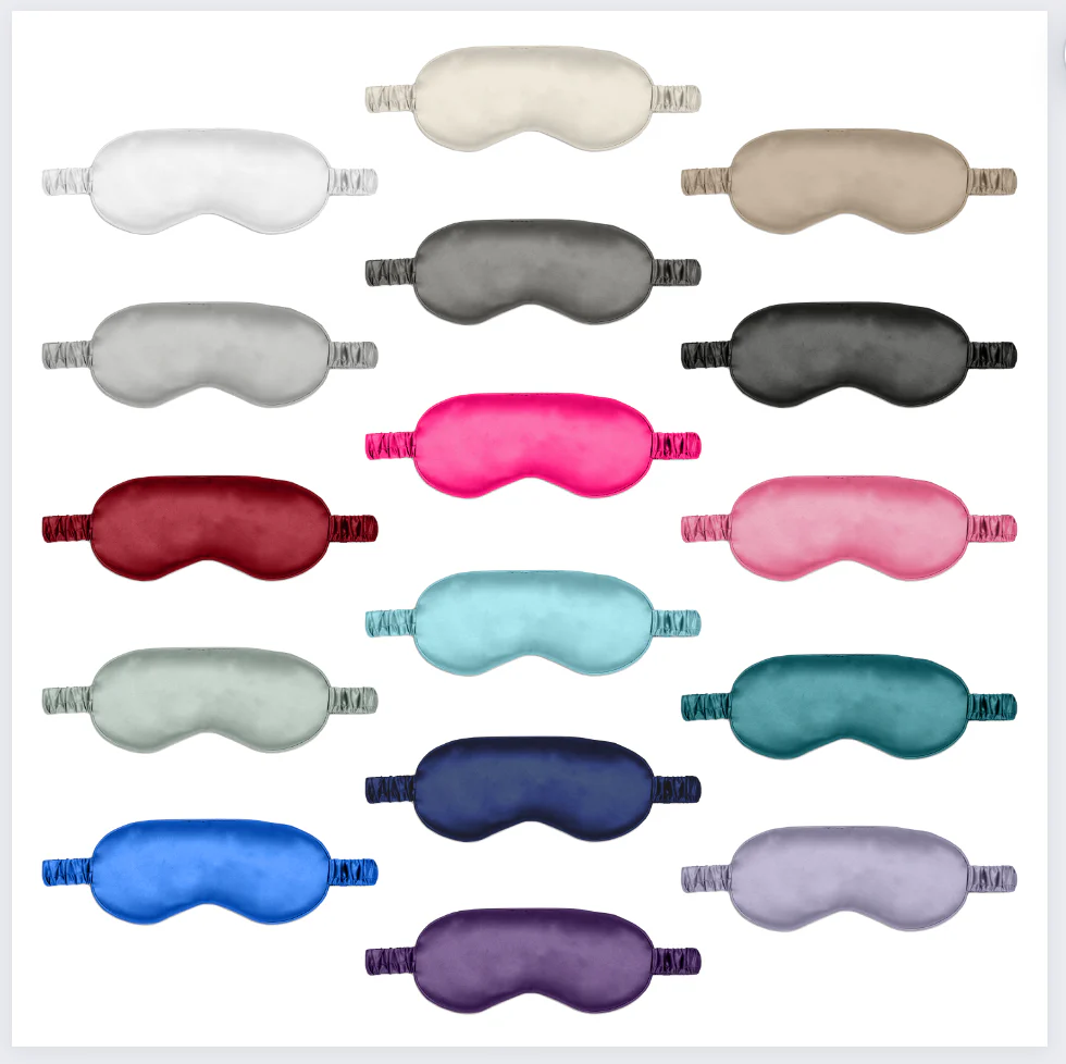 Silk Sleep Mask - Navy - Image 5